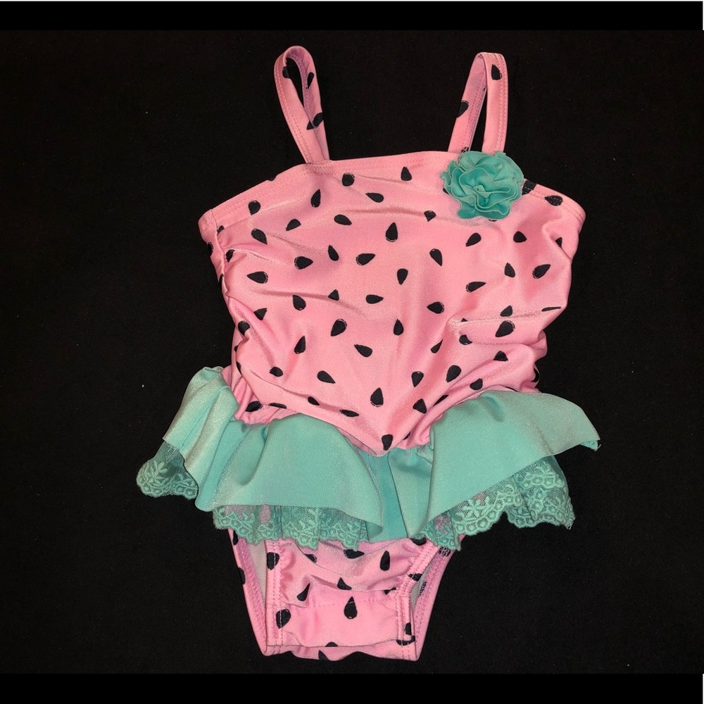 Toddler girls Watermelon swimming suit - SZ 12M